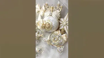 Эксклюзивные Игрушки на ёлку ручной работы #christmasornaments #новогодниеигрушки #christmasdecor